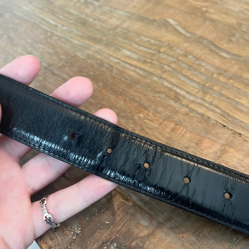 Versace V2 Belt Black Leather - Picture 6 of 9